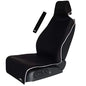 Gorla Gear Black Premium Universal Fit Waterproof Stain Resistant Car Seat Cover Neoprene Non-Slip Bucket Seat Dog Sweat Proof Protector Save Your Leather Cloth Seats Van Truck SUV Auto Sedan - color: Black