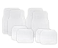 ZONETECH All Weather Full Rubber Clear Car Interior Floor Mats – 4-Piece Set Clear Heavy Duty Car Interior Floor Mats (2 Pack) - size: 2 PACK