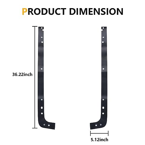 Rear Trunk Inner Sill Protector Guards Cover Trim Compatible with 2018-2026 Jeep Wrangler JL 4 Door 4XE Accessories Cargo Trunk 2 Sides Sill Scuff Plate Bumper Paint Protection, 2 Pack Black