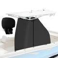 T-Top Center Console Boat Cover, Heavy Duty 1200D Waterproof T Top Console Cover with Motor Cover, UV Resistant Polyester T-Top Boat Cover, Black(69" L x 47" W x 72" H) - color: Black, size: M:69"L*47"W*72"H