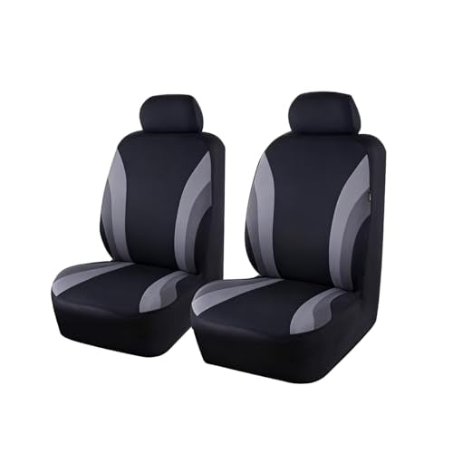 Car Front Seat Covers Only, Sports Breathable Mesh Vehicle Front Seat Protectors with Removable Headrest Covers, Auto Interior Protection Accessories, Universal Fit (Gray) - color: Gray, size: 4PCS