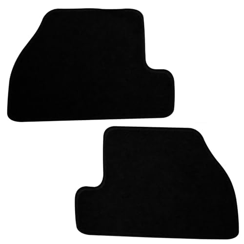Floor Mats Compatible with 2011-2015 Ford Focus, Nylon Black Front Rear Carpet by IKON MOTORSPORTS, 2012 2013 2014