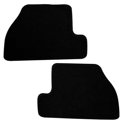 Floor Mats Compatible with 2011-2015 Ford Focus, Nylon Black Front Rear Carpet by IKON MOTORSPORTS, 2012 2013 2014