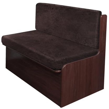Leather Like RV Dinette Cushion Covers, RV Booth Seat Cover Stretchable Camper Cushion Couch Covers Washable Slipcovers for RV Camper Car Bench (1 Backrest Cover & 1 Bench Cover, 06Chocolate) - color: 06chocolate, size: 1 Bench Cover & 1 Backrest Cover