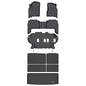 AIPOIL® Floor Floor Mats & Cargo Liner & Seatback Cargo Set for 2019-2024 Nissan Armada & Infiniti QX80 (8 Seats, Not Fit 7 Seats) All Weather TPE Car Full Set Floor Liners Custom Accessories - Black - style: 18) For Armada & QX80 2019-2024 Full Set