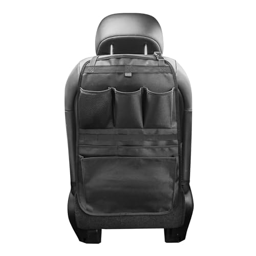 Car Seat Back Organizer,Back Seat Pocket,Car Seat Organizer with Multiple Pockets, Automotive Consoles & Organizers Universal Front Seat Organizer Travel Must-have (Black)