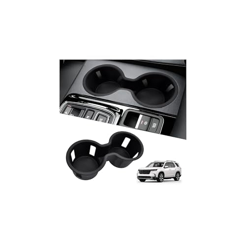 Cup Holder Inserts Compatible with Honda Pilot 2023-2025 2026 Accessories, Non-Slip TPE Center Console Cup Holder Protector Organizer for Honda Ridgeline&Passport 2024 2025 2026 Accessories - size: For 23-25 Pilot & 24-25 Passport/Ridgeline