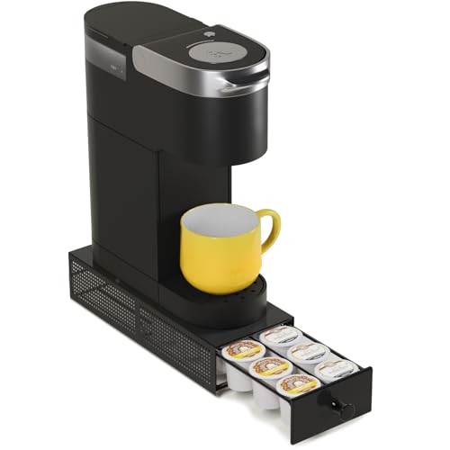 SICHEER K Cup Organization Storage Drawer Maker K Cup Holder Coffee Pod Organizer Stand Tray Counter Rack Countertop Maker Stand Capsules Compatible with Keurig Accessories Holds 12 Pods - size: 12 Pod Capacity