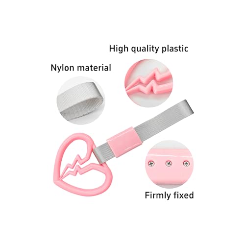 pson Broken Heart Car Handle Strap - color: Pink