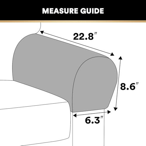 2 Pack Thick Velvet Stretch Armrest Covers for Chairs and Sofas Armchair Covers for Arms Couch Arm Covers Armrest Covers for Sofa Non Slip, Caramel - color: Caramel