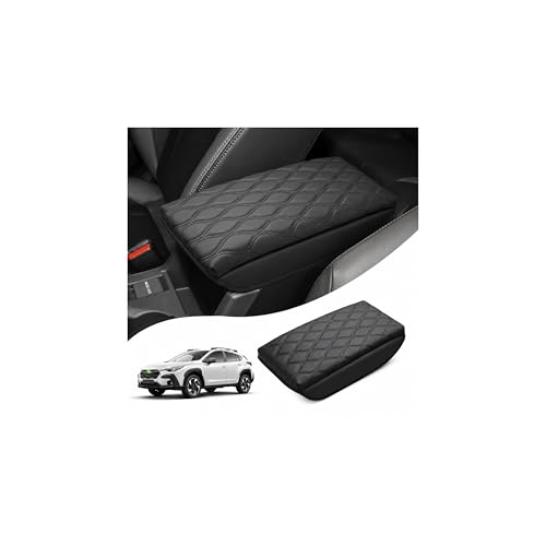 Autorder Center Console Cover for 2024-2025 2026 Subaru Crosstrek/Impreza Accessories Armrest Cushion Cover Nappa Leather Middle Console Covers Crosstrek/Impreza Console Cushion Pad Anti-Scratch - size: Subaru Crosstrek 2024-2026