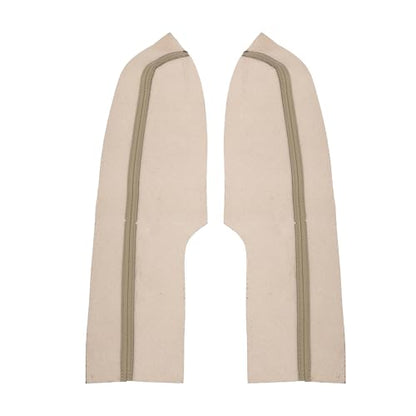 X AUTOHAUX Pair Synthetic Leather Car Front Door Panels Armrest Cover Beige for Honda Civic 2006-2011 Sedan - color: beige