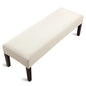 Fuloon Stretch Jacquard Dining Bench Cover - Anti-Dust Removable Bench Slipcover Washable Seat Cushion Protector for Bedroom, Kitchen, Hotel, Banquet (Beige) - color: Beige