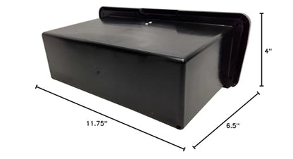 Pactrade Marine Lightweight Black ABS Plastic Lockable Glove Box Storage Compartment with Keys for Boat RV Truck - style: Black, with Keys