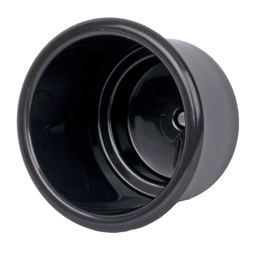 T-H Marine Universal Boat Cup Holder – Plastic Beverage Holder for Cans, Bottles & Cups – Mounts to Boats, ATVs, Coolers & More – LCH-1-DP – Black