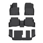 HAFIDI® Floor Mats Fit for 2016-2023 Mazda CX-9 (Only Fit 7 Passenger) All Weather Protection TPE Anti-Slip Automotive Floor Liners, Fits 1st & 2nd & 3rd Row Full Set CX9 Custom Accessories, Black - style: 12) For CX9 7 Seats 2016-2023 Floor Mats