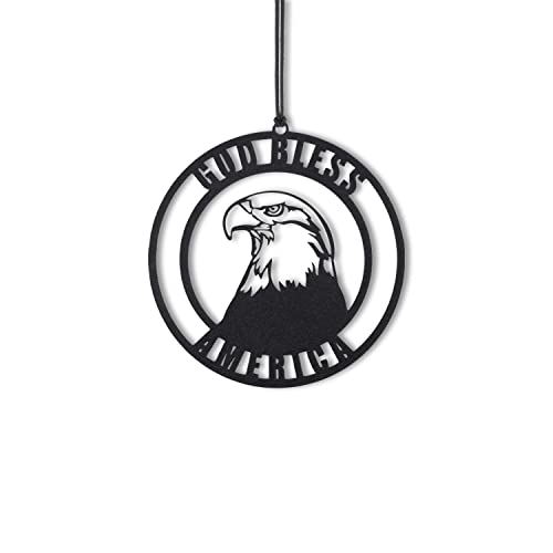 Rear View Mirror Accessories - Car Mirror Hanging Accessories - Car Pendant, Car Charms Ornament - Swinging Ornaments Cars Accessory for Men and Women Hanger - Black (American Bald Eagle) - style: American Bald Eagle