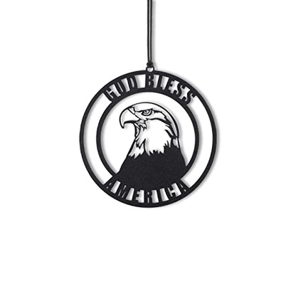 Rear View Mirror Accessories - Car Mirror Hanging Accessories - Car Pendant, Car Charms Ornament - Swinging Ornaments Cars Accessory for Men and Women Hanger - Black (American Bald Eagle) - style: American Bald Eagle