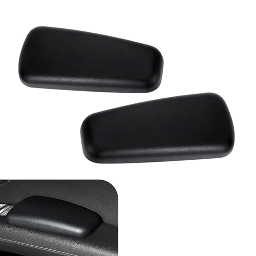 2 PCS Car Arm Rest Elbow Pads,Comfortable Car Arm Rest Cushion with Memory Foam Pad for Arm Support,Universal Car Door Armrest Pad, Universal for Most Cars, Trucks, SUVs (Black)