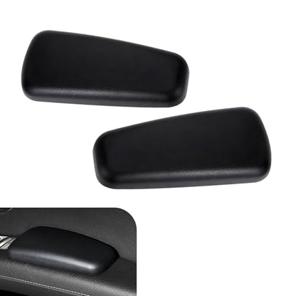 2 PCS Car Arm Rest Elbow Pads,Comfortable Car Arm Rest Cushion with Memory Foam Pad for Arm Support,Universal Car Door Armrest Pad, Universal for Most Cars, Trucks, SUVs (Black)