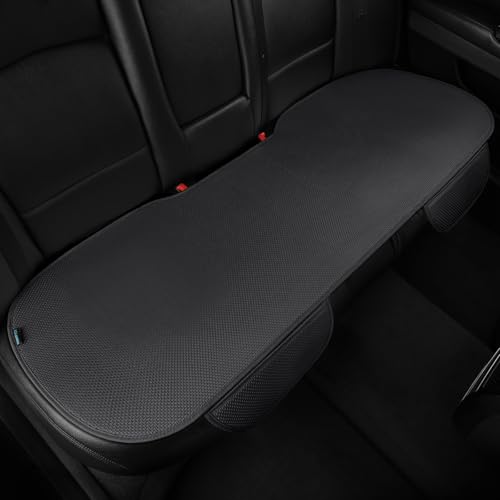 All Season Rear Bench Car Seat Covers Black - Breathable Car Seat Protectors with Anti Slip Bottom - Durable Auto Seat Cushions Universal Fit for Vehicles Cars SUV Trucks Size M - color: Rear Seat Cushion Black