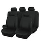Flying Banner Car Seat Covers Front Seats Rear Bench Polyester car seat Protectors Easy installations Rear Bench Split Classic Man Lady Truck Soid Black - color: Solid Black