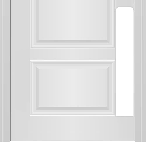 Deck the Door Decor Dog Scratch Door Protection Plate - Elegant Anodized Aluminum for All Door Types. Pet-Safe with Polished Edges and Rounded Corners. 3M Adhesive Mount - Minimalist White 4x22in - color: Minimalist White, size: 4 x 22"