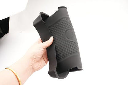 SXCY 2PCS for 2025 2026 Mini Cooper Cup Holder Insert + Wireless Charging Mat [F65 F66 Gas Version Only] for 2025 2026 Mini Cooper Accessories TPE Cup Holder Limiter Console Drink Holder - color: 2025 2026 Mini Cooper Cupholder+Charging Mat