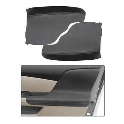 FZJDSD 2pcs Black Auto Door Panel Armrest Cover Replacement Compatible with Honda Odyssey 2011 2012 2013 2014 2015 2016 2017 Microfiber Leather Car Door Armrest Replacement Anti-Scratch - color: Black