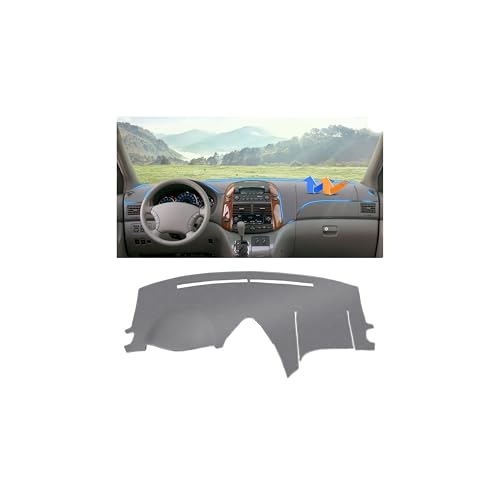 Autorder Gray Dashboard Cover Mat for Toyota Sienna 2004-2010 Accessories Dash Cover Upgrade Polyester Dash Mat Sunshade Glare UV Rays Protector - size: Gray 2004-2010 Toyota Sienna