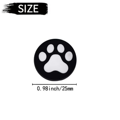 6 Pcs Black and White Dog Paws Air Vent Clips,Cute Dog paws Car Air Fresheners Vents Clips Diamond Vent Clip Car Interior Decor Charm Accessories Decoration for Women,Automotive Air Fresheners