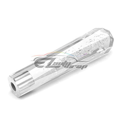 EZAUTO WRAP Shift Knob Stick Crystal Transparent Bubble Clear Transparent Throw Gear Shifter 20cm - color: Clear Transparent, size: 20cm