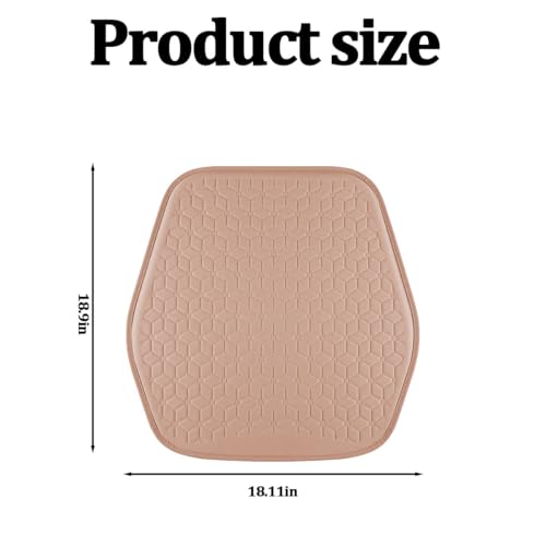 Gel Car Seat Cushion, Soft Cooling Honeycomb Non-Slip Vehicle Seat Bottom Mat for Long Sitting, Breathable Automotive Interior Chair Pad to Reduce Sweat, Universal for Truck SUV RV (Pink) - color: Pink