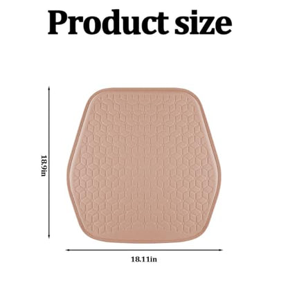 Gel Car Seat Cushion, Soft Cooling Honeycomb Non-Slip Vehicle Seat Bottom Mat for Long Sitting, Breathable Automotive Interior Chair Pad to Reduce Sweat, Universal for Truck SUV RV (Pink) - color: Pink