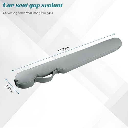 2PCS Car Seat Gap Filler, Soft Foam Automotive Organizer to Fill The Gap Between Seats Console Stop Things from Dropping, Vehicle Seat Side Gap Stopper, Universal for Truck SUV (Gray) - color: Gray