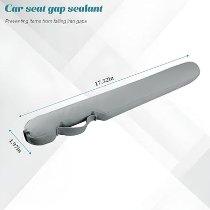 2PCS Car Seat Gap Filler, Soft Foam Automotive Organizer to Fill The Gap Between Seats Console Stop Things from Dropping, Vehicle Seat Side Gap Stopper, Universal for Truck SUV (Gray) - color: Gray