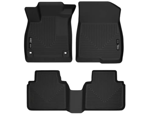 Husky Liners Weatherbeater Floor Mats | Fits 2018 - 2022 Honda Accord Sedan | Front & 2nd Row, 3-pc Black - 95741 - size: Front & 2nd Row, style: 2018 - 2022