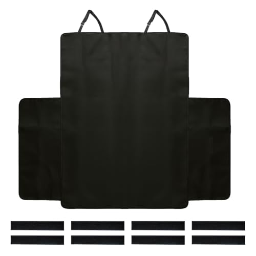 SUV Cargo Liner for Dogs, Heavy Duty Waterproof Oxford Cloth Pet Trunk Protector Mat, Non-Slip Washable Dog Cargo Cover, Universal Vehicle Pet Travel Accessories for Cars/Trucks(Black) - size: Black