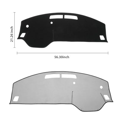 KUST Black Dash Cover for 2022-2025 2026 Nissan Pathfinder (NOT fit for Pathfinder Platinum 22-26) (Without HUD) Dashboard Cover Non-Slip Interior Accessories for Pathfinder Custom Fit Dash Mat - size: For Pathfinder 22-26