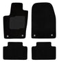 ecoMats Carpet Floor Mats for Fit for 2016 to 2021 Jeep Grand Cherokee / 2016 to 2024 Dogde Durango (2nd Row Bench Seat Only), Driver Non-Slip Heel Pad, Safety Locks, Front and Rear, Black