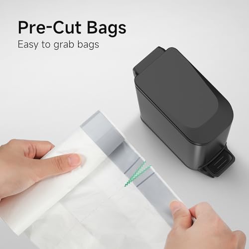 TIPGO Small Trash Bags Drawstring 1.6 Gallon, Pre-Cut Mini Garbage Bags for 1.2-1.8 Gallon Trash Bins, 120 Count (Code A) - style: 120 Count