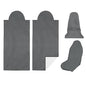 2 Pack Car Seat Towel Covers, Sweat Protector for Front Seats, Premium Thickened Microfiber with Elastic Strap, Breathable & Quick Dry, Machine Washable Cover for Gym Running Beach Universal Fit Grey - color: Grey