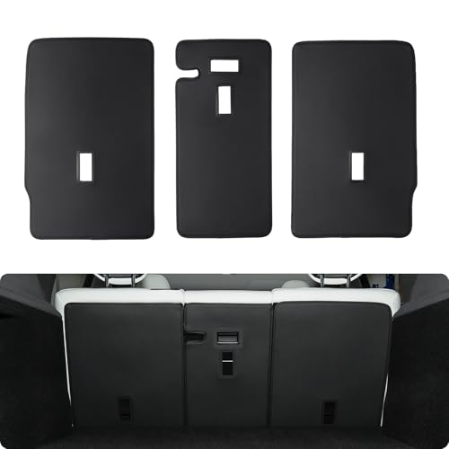 BASENOR Rear Seat Back Cover for 2026 2025 Tesla Model Y Juniper 5 Seats All Weather Seatback Liner Backrest Mats Pet Dog Friendly Model Y Accessories 3PCS (Standard/Premium/Performance) - size: 2025 2026 Model Y Juniper
