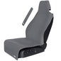 Gorla Gear Gray Premium Universal Fit Waterproof Stain Resistant Grey Car Seat Cover Neoprene Non-Slip Bucket Seat Dog Sweat Proof Protector Save Your Leather Cloth Seats Van Truck Auto SUV Sedan - color: Gray