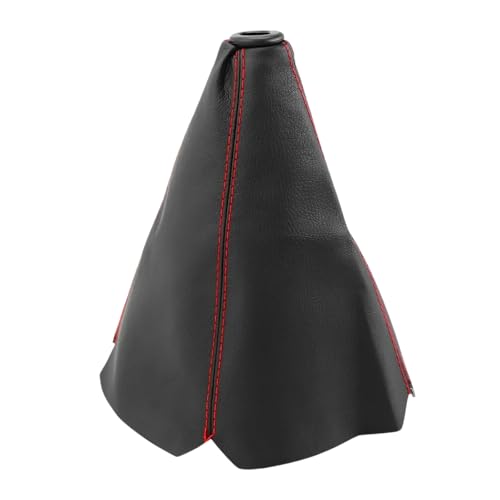 Car Shift Knob Dust Cover, Manual/Automatic Gear Shifter Dustproof Cover Protective Sleeve, Universal Decorative Gear Stick Boot Replacement for Most Car Truck SUV (Black & Red)