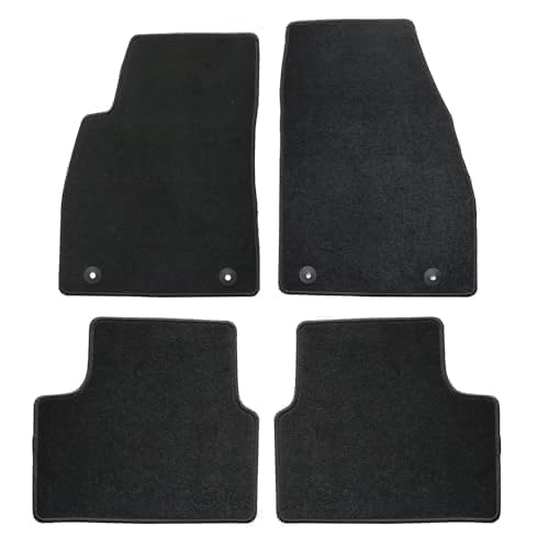 Mythoria Custom Fit Car Floor Mats Fit for Chevy/Chevrolet Malibu 2016 2017 2018 2019 2020 2021 2022 2023 2024, Waterproof Velour Carpet Full Set, All-Weather Protection, Anti-Slip Backing, Odorless,