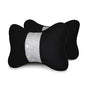 2 - Pack Bling Car Seat Neck Rest Pillow Soft Plush Crystal Headrest Head Support Cushion Car Decor Accessories for Women,Universal Fit for Car Seat Headrest, Black