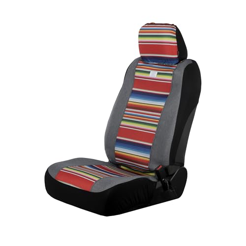 Hooey Low Back Seat Cover, Durable Bucket Seat Protection, Easy to Install Seat Covers for Car, Truck, Van, SUV, Rockstar (Serape Tijuana) - color: Rockstar Serape Tijuana