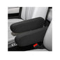 KVAEY 2 PCS Car Front Seat Armrest Covers, Elastic Fabric Stretch Car Seat Armrest Protectors, Soft Front Seat Armrest Cover Replacement, Universal Vehicle Accessories for Cars (Black) - color: Black