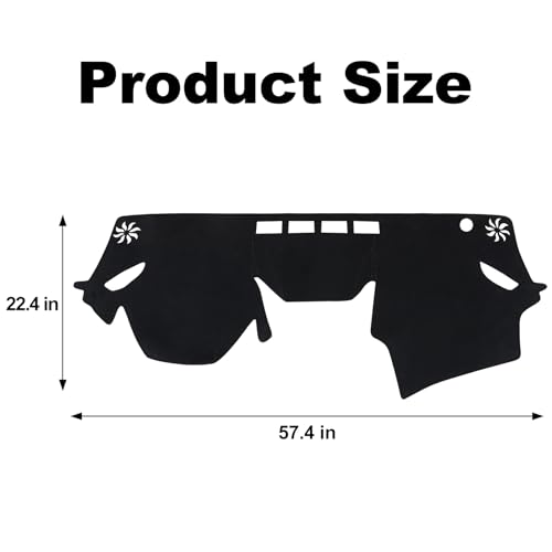Dashboard Cover Mat for Subaru 2019-2022 2023 2024 Forester Accessories Black Flannel Material Anti-Slip Dash Cover Mat Sunshade Glare UV Rays Protector - size: for Subaru 2019-2024 Forester